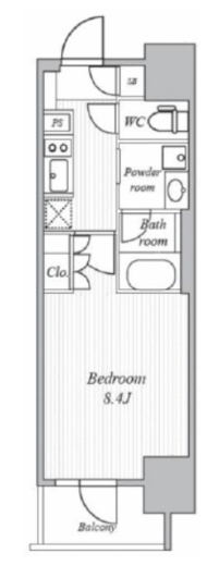 ザ・プレイス駒込　601号室　間取り