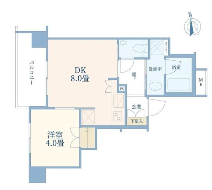 アージョ大崎　5F号室　間取り