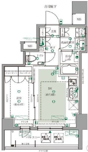 アージョ大崎　204号室　間取り