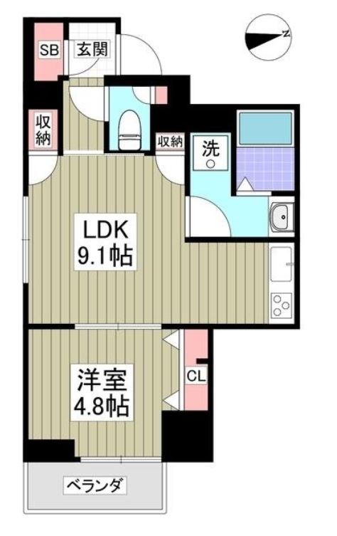 スペランツァ日本橋　902号室　間取り