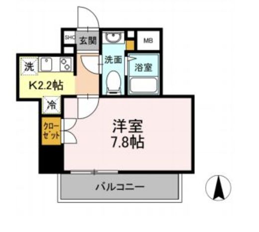 グランジット白金高輪　202号室　間取り
