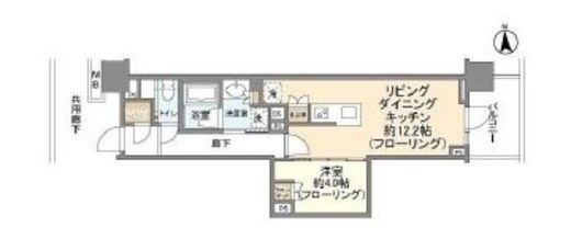 プラウド高田馬場　318号室　間取り