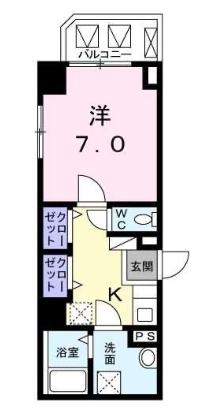シンセリティグレイス南大井　601号室　間取り