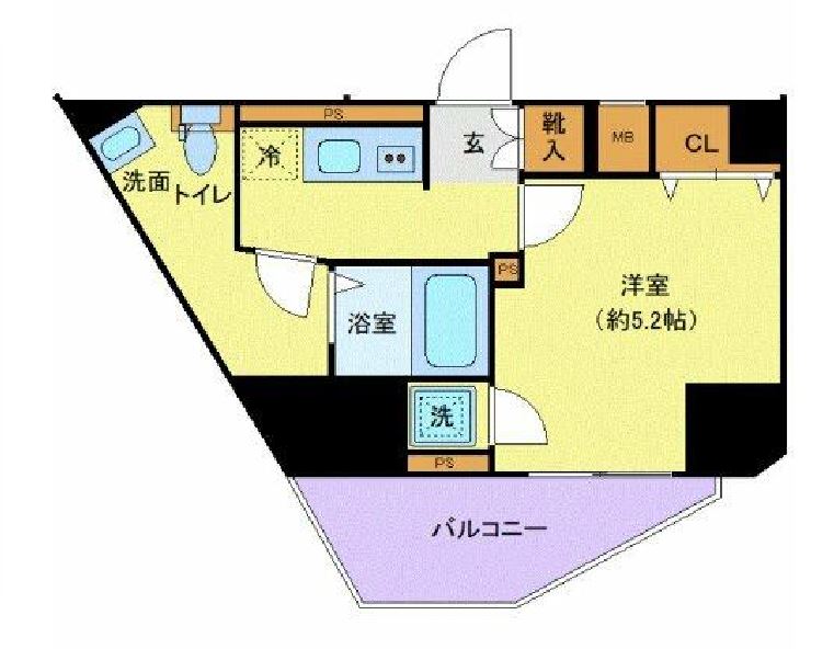 ジェノヴィア渋谷笹塚スカイガーデン　1301号室　間取り