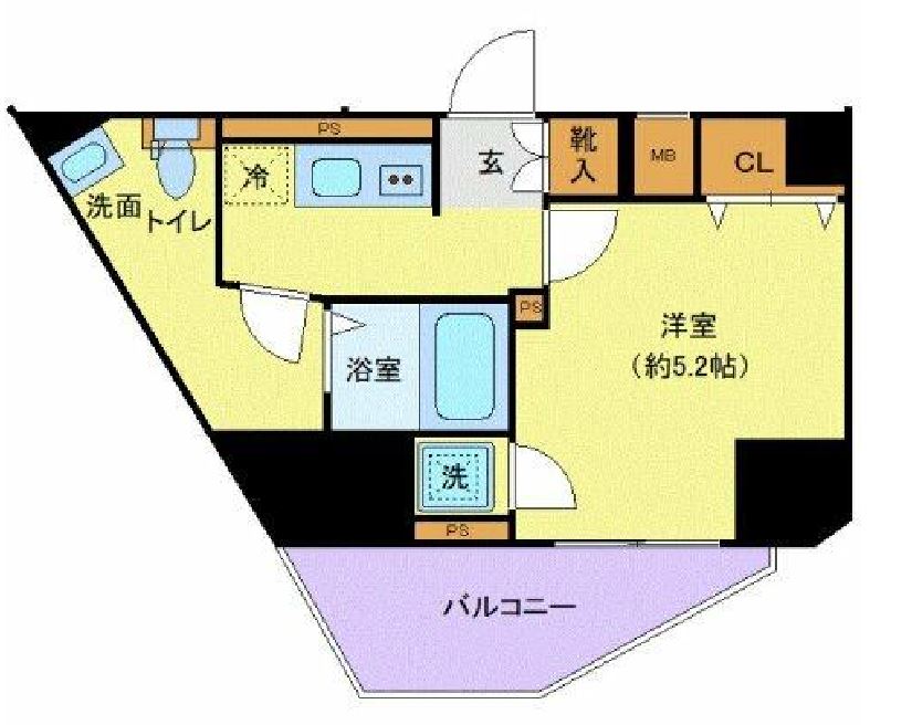 ジェノヴィア渋谷笹塚スカイガーデン　1101号室　間取り