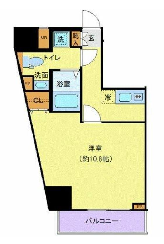 ジェノヴィア渋谷笹塚スカイガーデン　1102号室　間取り