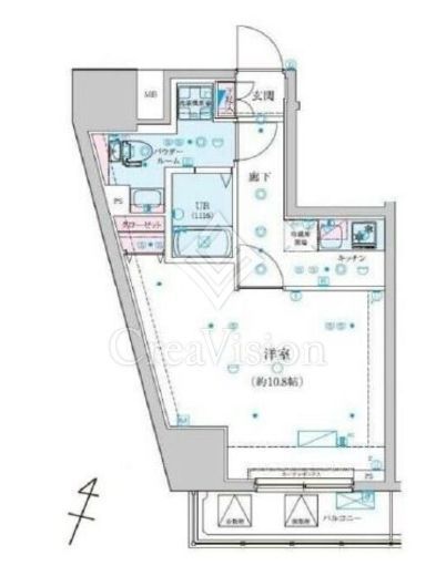 ジェノヴィア渋谷笹塚スカイガーデン　702号室　間取り
