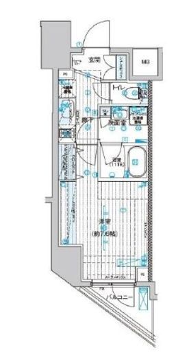 ブライズ東日本橋　1003号室　間取り