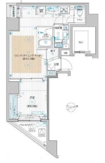 ブライズ東日本橋　401号室　間取り