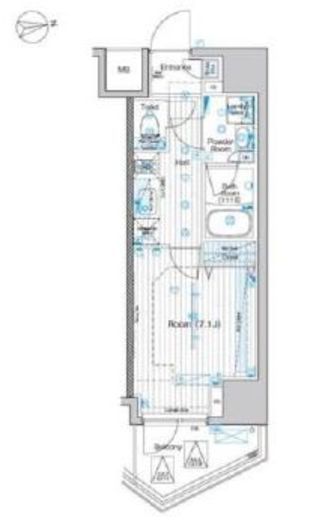 ブライズ東日本橋　804号室　間取り