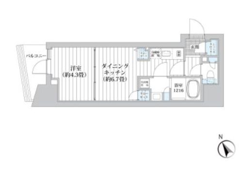 ライオンズフォーシア五反田　904号室　間取り