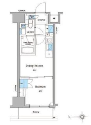 ルフォンプログレ門前仲町マークス　1202号室　間取り