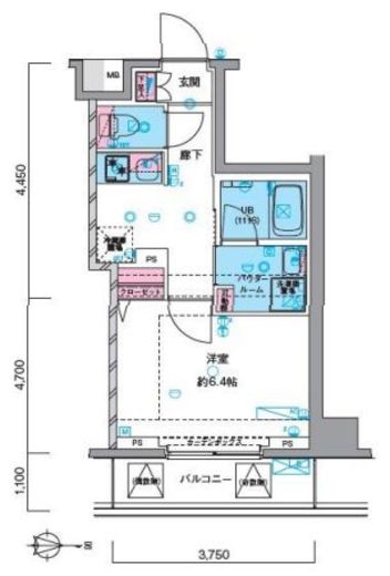 ジェノヴィア押上スカイガーデン　1002号室　間取り