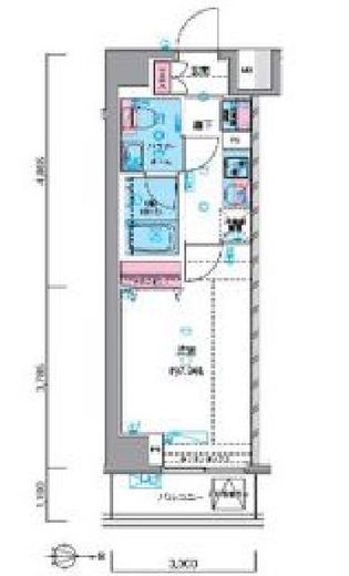 ジェノヴィア押上スカイガーデン　509号室　間取り