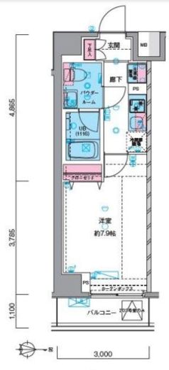 ジェノヴィア押上スカイガーデン　703号室　間取り