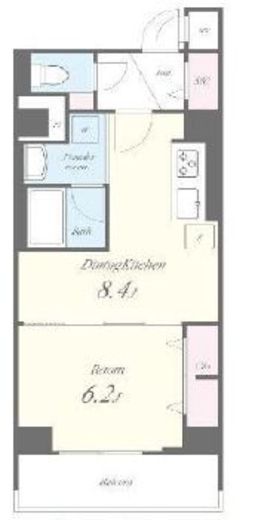 アーク日本橋人形町　603号室　間取り