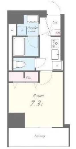 アーク日本橋人形町　701号室　間取り