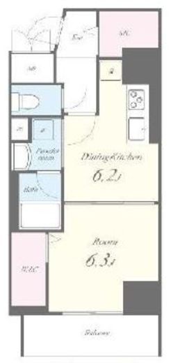 アーク日本橋人形町　702号室　間取り