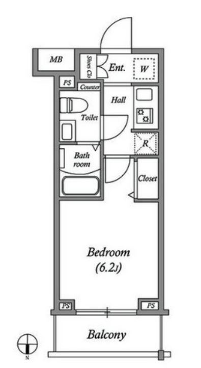 ジェノヴィア大崎スカイガーデン　309号室　間取り