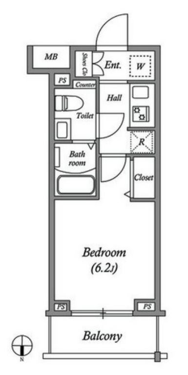 ジェノヴィア大崎スカイガーデン　102号室　間取り