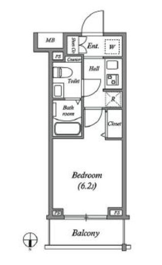 ジェノヴィア大崎スカイガーデン　102号室　間取り
