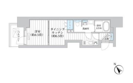 Ｌｕｍａ高輪　1003号室　間取り