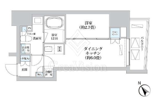 Luma高輪　303号室　間取り