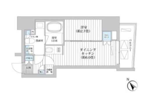 Ｌｕｍａ高輪　403号室　間取り