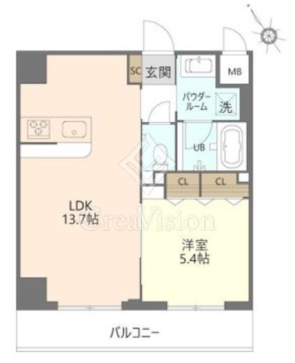 Lea Hale　202号室　間取り
