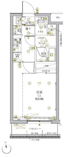 クレイシアIDZ新宿落合ディアコート　306号室　間取り