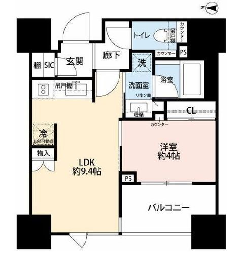 ブリリア亀戸　902号室　間取り