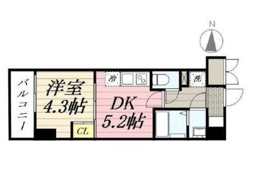 GRAN PASEO清澄白河 (グランパセオ清澄白河)　603号室　間取り
