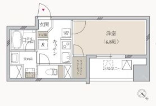 プライマル月島　1004号室　間取り