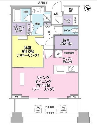 ル・サンク大崎ウィズタワー　702号室　間取り
