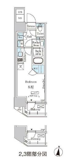 パークアクシス森下　301号室　間取り