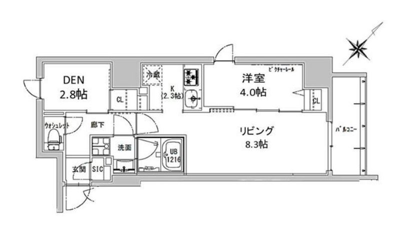 エスレジデンス神田アバンス　601号室　間取り