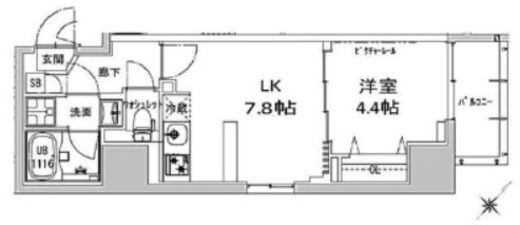 S-RESIDENCE神田avance (エスレジデンス神田アバンス)　903号室　間取り