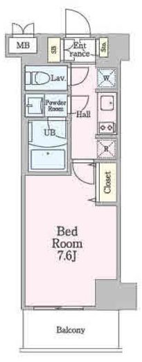 リビオメゾン南砂町　1005号室　間取り