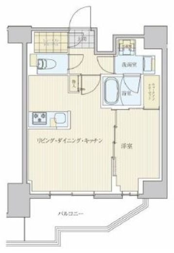 リビオメゾン南砂町　1406号室　間取り