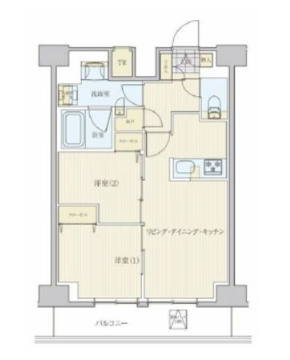 リビオメゾン南砂町　1409号室　間取り