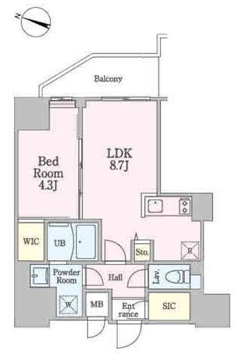 リビオメゾン南砂町　510号室　間取り