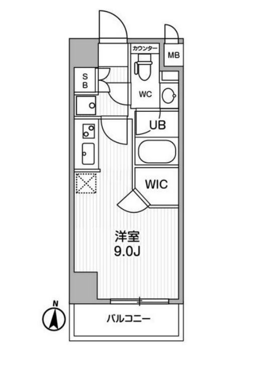 オルタナ住吉　307号室　間取り