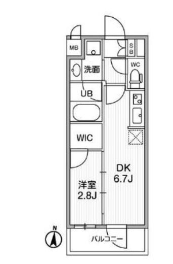 ALTERNA住吉 (オルタナ住吉)　206号室　間取り