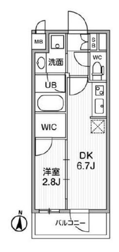 ALTERNA住吉 (オルタナ住吉)　606号室　間取り