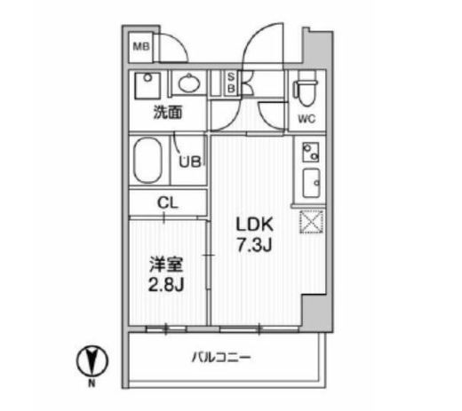 ALTERNA住吉 (オルタナ住吉)　701号室　間取り