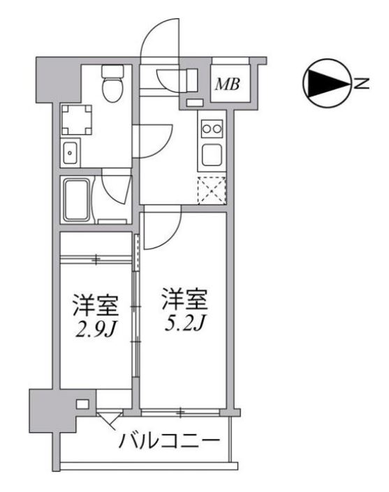 SYFORM住吉　409号室　間取り