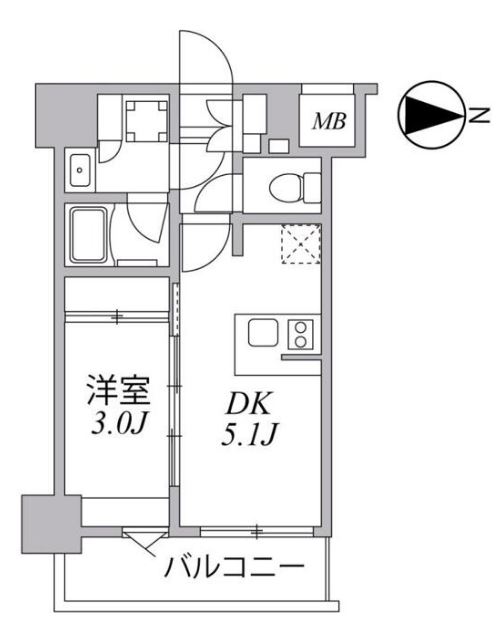 SYFORM住吉　303号室　間取り