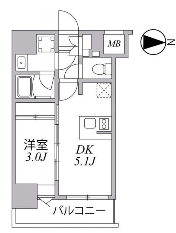 SYFORM住吉　801号室　間取り