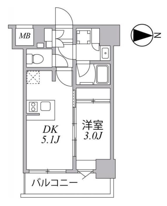 SYFORM住吉　904号室　間取り