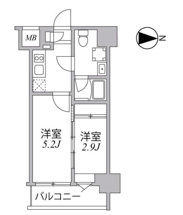 SYFORM住吉　408号室　間取り